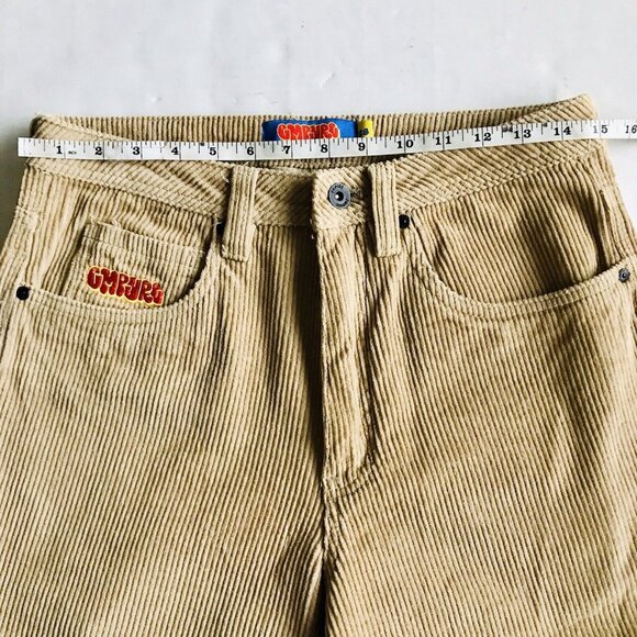 Empyre Corduroy Skate‎ Pants Baggy Loose Fit Beige Khaki Size 28 Short 28x23 - Picture 6 of 9